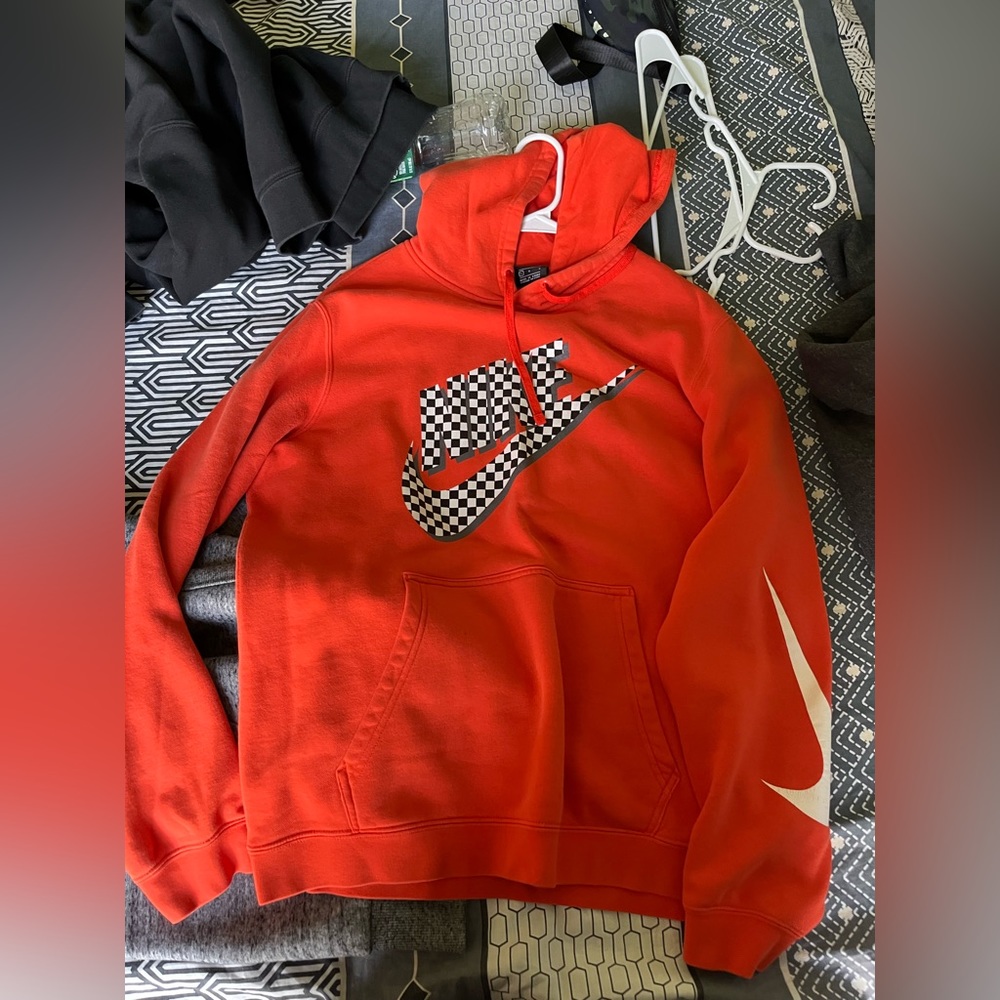 orange nike hoodie worn once